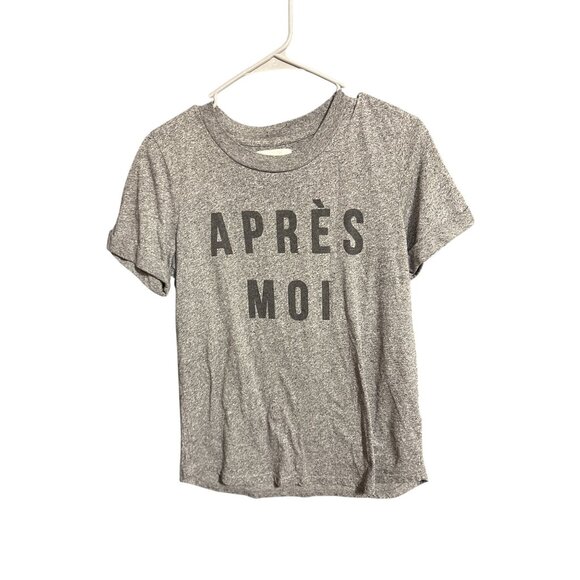 Sol Angeles "Après Moi" Heather Gray Graphic T-Shirt S - Picture 1 of 3